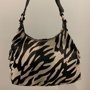 Anne Klein zebra print purse